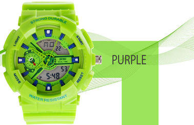 Phụ nữ Dual Time Thể thao Xem EL Backlight Với ​​Battery Nhật Bản
