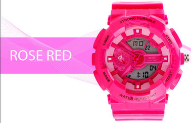 Phụ nữ Dual Time Thể thao Xem EL Backlight Với ​​Battery Nhật Bản