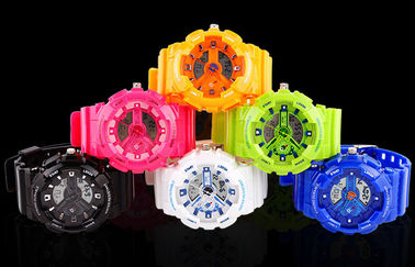 Phụ nữ Dual Time Thể thao Xem EL Backlight Với ​​Battery Nhật Bản