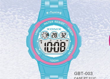 Waterproof Vòng Sporty tự hiệu chỉnh kỹ thuật số đeo tay Đồng hồ cho phụ nữ