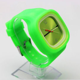 Thời trang Tuỳ chỉnh in Jelly đeo tay Đồng hồ Với Interchangeable Strap / Face