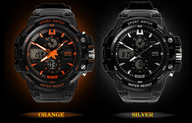 OEM Man Dual Time Zone Analog Digital cổ tay Watch Với Chime hàng giờ