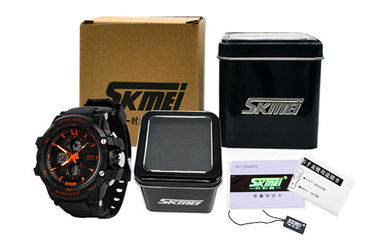 OEM Man Dual Time Zone Analog Digital cổ tay Watch Với Chime hàng giờ