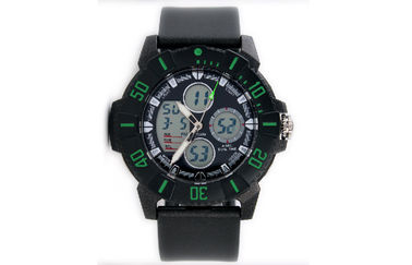 Giải trí Unisex EL Backlight 5 ATM Analog Digital cổ tay Watch Với Rotating Bezel