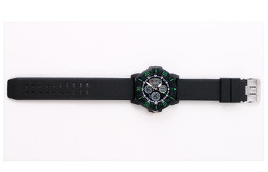 Giải trí Unisex EL Backlight 5 ATM Analog Digital cổ tay Watch Với Rotating Bezel