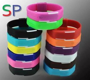 Waterproof Unisex Sport Silicone Bracelet Wrist Watch, Led Digital Touch Screen Xem