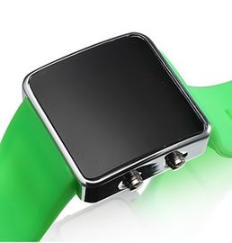 Mát cảm ứng LED kỹ thuật số cổ tay Watch Với stainess thép Case, LED Gương dõi