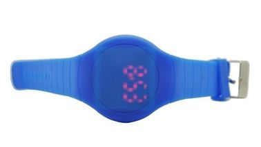 Tím Vòng Mặt LED kỹ thuật số cổ tay Watch Đối với phụ nữ có Logo Debossed