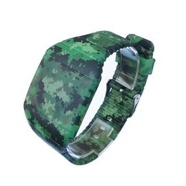Non - Fade In 3D LED Men kỹ thuật số đeo tay Đồng hồ Với Pattern, Quân LED Xem