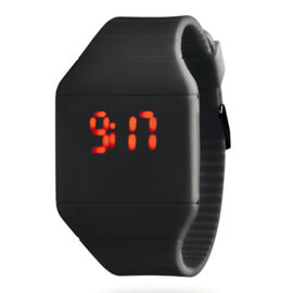 Ultra Thin Red Silicone LED Digital Watch, Quảng cáo Lady cổ tay Watch