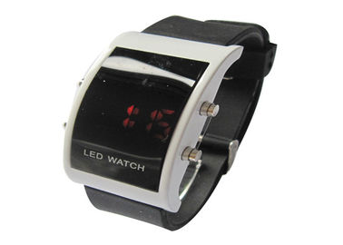 Fashion Big Mặt Men LED kỹ thuật số cổ tay Watch Touch Screen Với Red LED Lights