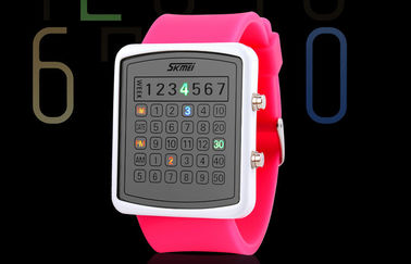 LED EL Backlight kỹ thuật số cổ tay Watch, Máy tính Quay Gương Đồng hồ