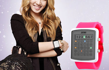 LED EL Backlight kỹ thuật số cổ tay Watch, Máy tính Quay Gương Đồng hồ