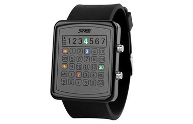 EL Backlight LED Digital Watch, tính Quay Gương Đồng hồ