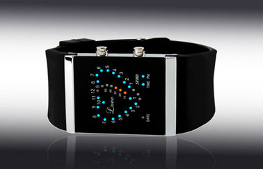 Cô gái LED kỹ thuật số cổ tay Watch, Blue Silicone Strap Đồng hồ điện tử