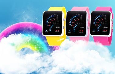 Đen 12/24 Giờ LED kỹ thuật số cổ tay Watch Alloy Trường hợp Đối với thiếu niên
