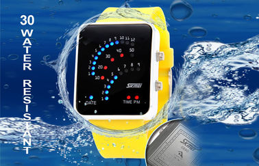 Đen 12/24 Giờ LED kỹ thuật số cổ tay Watch Alloy Trường hợp Đối với thiếu niên