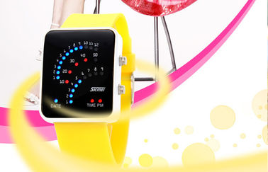 Đen 12/24 Giờ LED kỹ thuật số cổ tay Watch Alloy Trường hợp Đối với thiếu niên