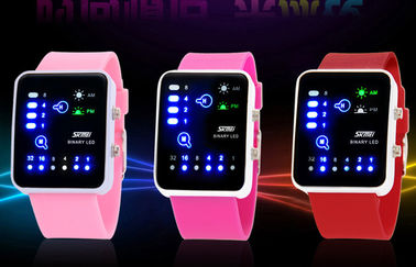 Lady chống rung kỹ thuật số LED Wrist Watch, Antimagnetic Binary Xem