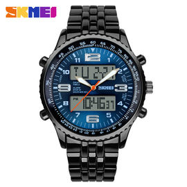 Đen LCD kim loại Strap Xem