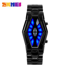 Snake Eyes Phong cách kim loại nhạc Watch, Blue Light Business cổ tay Watch
