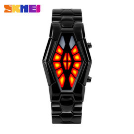 Hot Red Light Metal Strap Watch, Men Business cổ tay Watch SKMEI