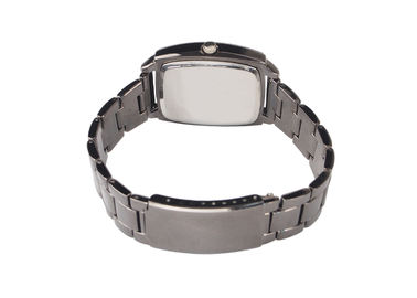 Luxurious Rectangular nước kháng kim loại cổ tay Watch For Men / Phụ nữ