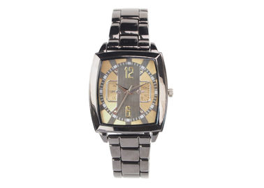 Luxurious Rectangular nước kháng kim loại cổ tay Watch For Men / Phụ nữ