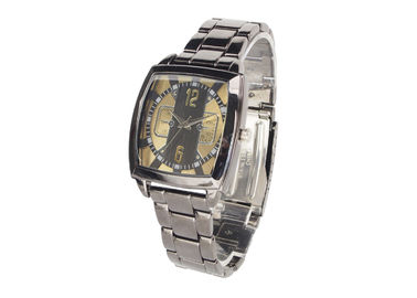 Luxurious Rectangular nước kháng kim loại cổ tay Watch For Men / Phụ nữ