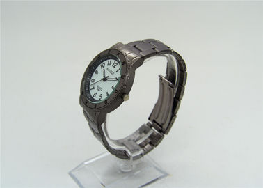 Vòng hợp kim màu xám dầu sơn kim loại Strap Watch cho Lady