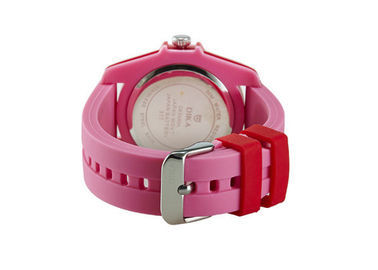 Đẹp Red Waterproof nhựa điện tử thạch anh xem cho Girls Customized