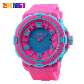 Ngoài trời thể thao đầy màu sắc nhựa Quartz Xem 3 ATM Rose Red cho em gái