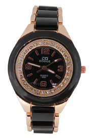 Analog Display Đen Nhật Bản Movt Quartz Xem Trendy Unisex Đồng hồ đeo tay