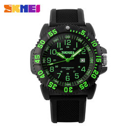 Unisex Colorful Analog Quartz Đồng hồ PU băng dạ quang 50m chống thấm
