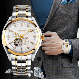 Đàn ông 100M Chống nước Inox Cơ Xem Nhãn hiệu Sapphire Glass