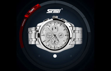 Mens Stainless Steel Quartz Xem