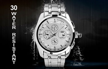 Mens Stainless Steel Quartz Xem