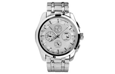 Mens Stainless Steel Quartz Xem