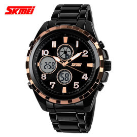 Kẽm hợp kim Trường hợp thép không gỉ Quartz Xem Đen For Boy Học sinh