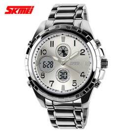 Kẽm hợp kim Trường hợp thép không gỉ Quartz Xem Đen For Boy Học sinh