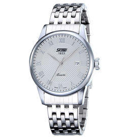 Pin Nhật Operated thép không gỉ Quartz Xem 50m Waterproof Phong Cách Doanh Nhân