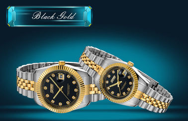 Hottest Couple Vogue Vàng Steel Quartz Đồng hồ Nhật Bản Movts không gỉ Với Quà tặng tốt nhất đóng gói