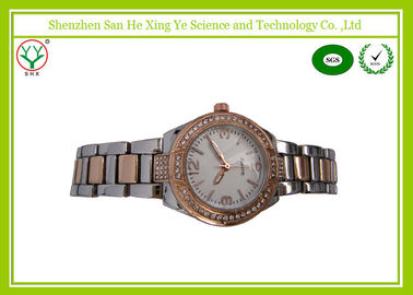 Thời trang bạc Nhật Bản Movement Quartz Watch, thép không gỉ Đồng hồ đeo tay