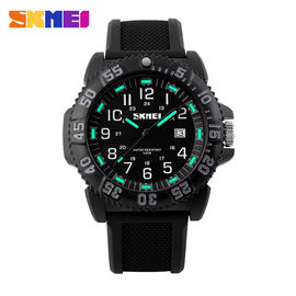 Dạ quang Waterproof thép không gỉ cổ tay Watch Với khu Xoay