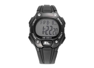 Đen PU chống thấm nước Sport Xem Đối với Man, Gents Chronograph