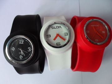 Linh hoạt cho trẻ em Silicone dây đeo cổ tay Watch, Lightweight Slap Xem