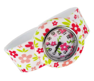 Flower In ấn Silicone Slap Đồng hồ đeo tay cá nhân hoá tùy chỉnh cho trẻ em