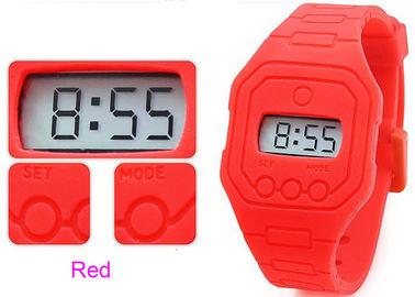Thoải mái đỏ Silicone dây đeo cổ tay Đồng hồ Chống nước 1 ATM Hoặc 3 ATM