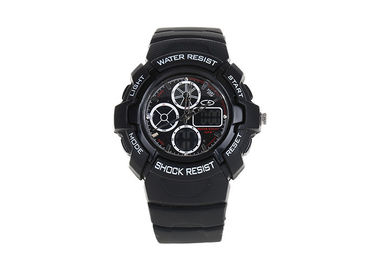 Đen 30 M Waterproof LED Sport Digital Đồng hồ đeo tay Stainless Steel Trở lại trường hợp