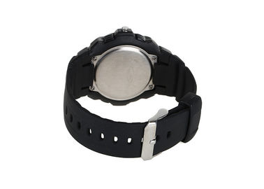 Đen 30 M Waterproof LED Sport Digital Đồng hồ đeo tay Stainless Steel Trở lại trường hợp